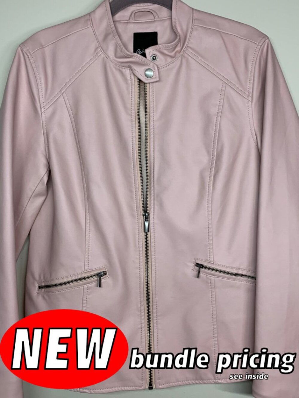 Reitmans Faux-Leather Jacket Small